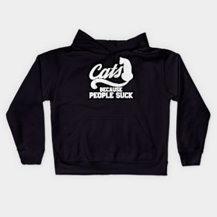 Cat  For  Cats Because People Suck    Intage Kids Hoodie